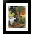 thumbnail image 1 of Red roof by the water 20x24 Framed Art Print by Paul Gauguin, 1 of 2