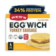 thumbnail image 1 of Red's Gluten-Free Turkey Sausage Egg'wich Breakfast Sandwich, 3.9 oz, 4 Count (Frozen), 1 of 13