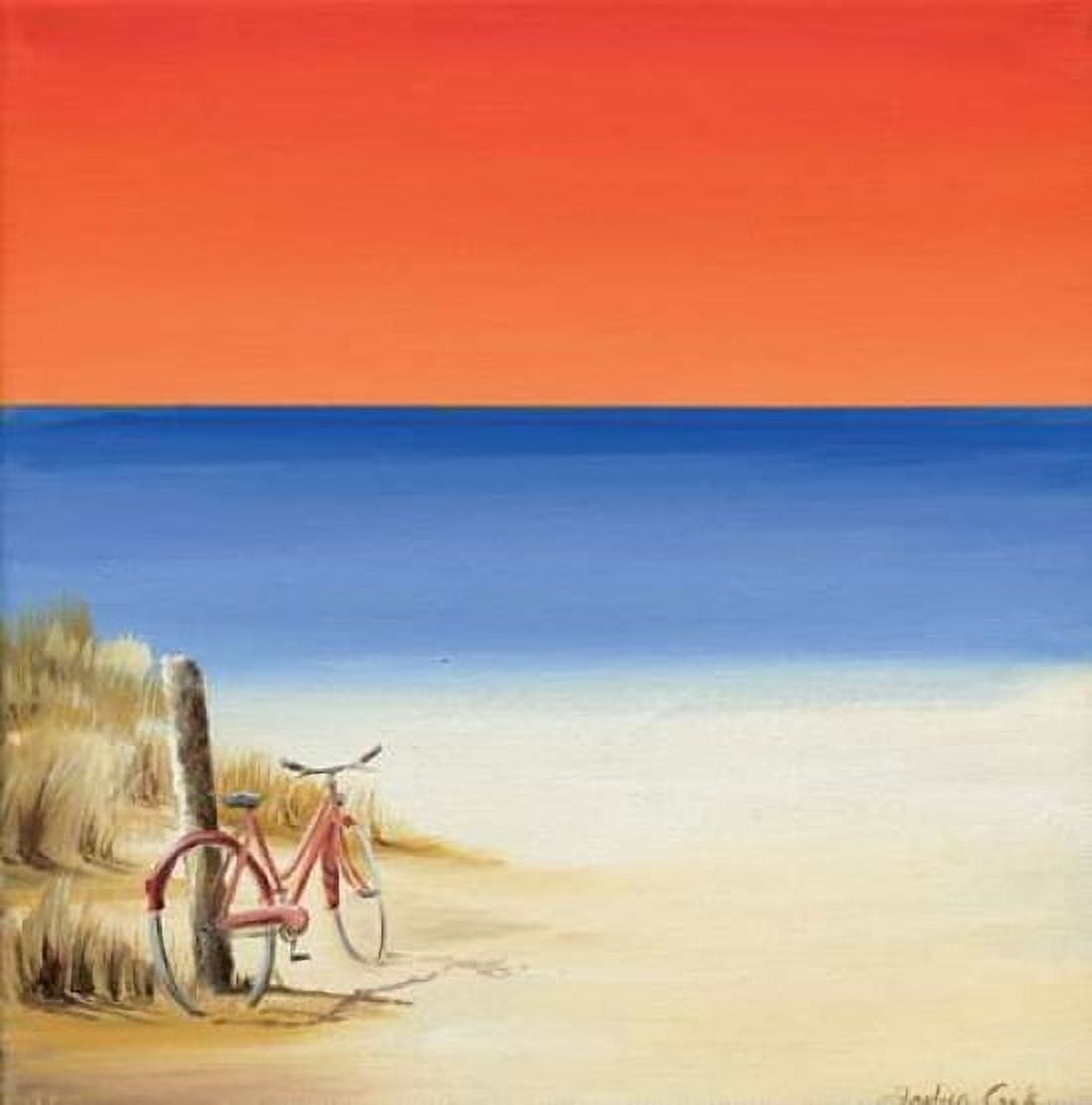 Red sky beach II Canvas Art - Andrea Cook (24 x 24)
