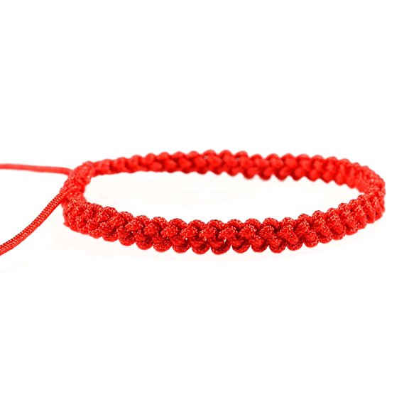 Red string bracelet , Kabbalah bracelet, woven braided adjustable bracelet - men women st030