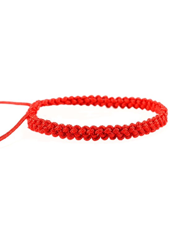 Red string bracelet , Kabbalah bracelet, woven braided adjustable bracelet - men women st030