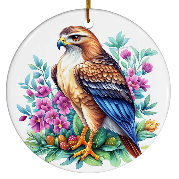 Red-tailed Hawk Ornament, Bird Ornament with Red-tailed Hawk Design, Ornament for Animal Lovers, Gift for Women, Men, Boys, Girls, Gift for Birthdays & Christmas, Christmas Ornament 2025