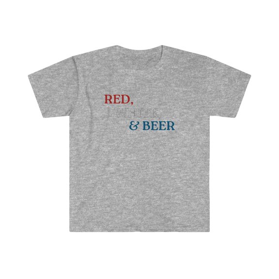 Red white and Beer funny 4th of July tee graphic patriot tee