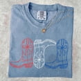 thumbnail image 1 of Red white blue cowgirl boots T-shirt, 4th of July Shirt, Western 4th of July Shirt, Fourth Of July Shirt, America Shirt TH140541, 1 of 5