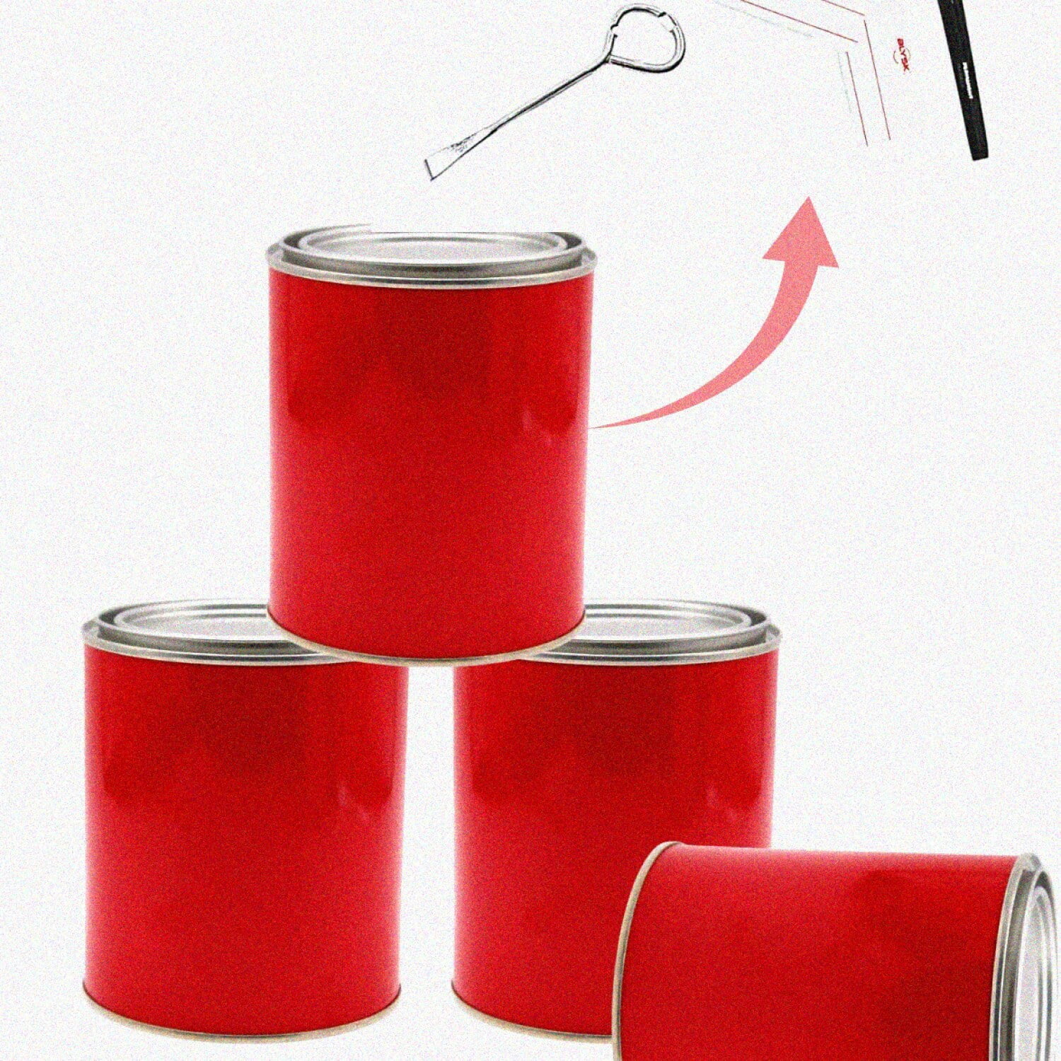 6 PCS Metal Paint Cans With Lids, Quart Paint Cans Empty Unlined