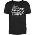 thumbnail image 1 of RedBarn "Always Be Yourself Unless You Can Be A Unicorn Then Always Be A Unicorn Men's Cotton T Shirt Black Large, 1 of 1