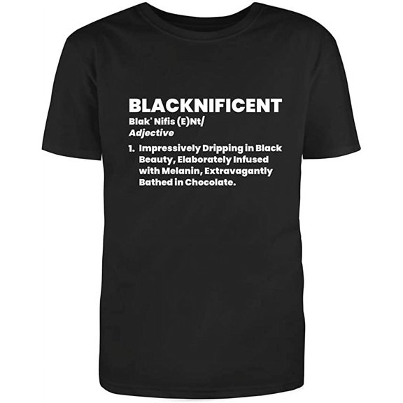 RedBarn Blacknificent Best Clothing Tees Novelty Adult Mens Graphic T Shirts