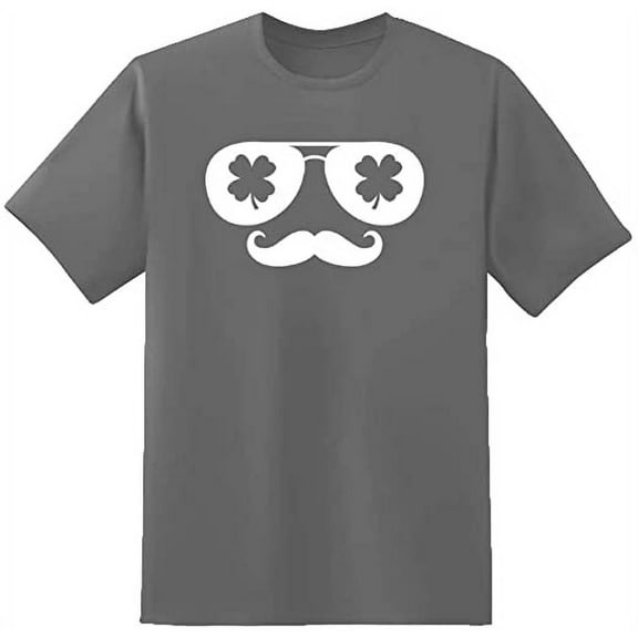 RedBarn Clover Glasses Novelty Sarcastic Funny Mens Graphic T Shirts