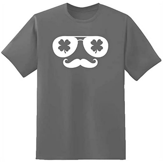 RedBarn Clover Glasses Novelty Sarcastic Funny Mens Graphic T Shirts