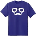 thumbnail image 1 of RedBarn Clover Glasses Novelty Sarcastic Funny Mens Graphic T Shirts, 1 of 2