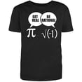 thumbnail image 1 of RedBarn "Get Real Be Rational Men's Cotton T Shirt Black Small, 1 of 1