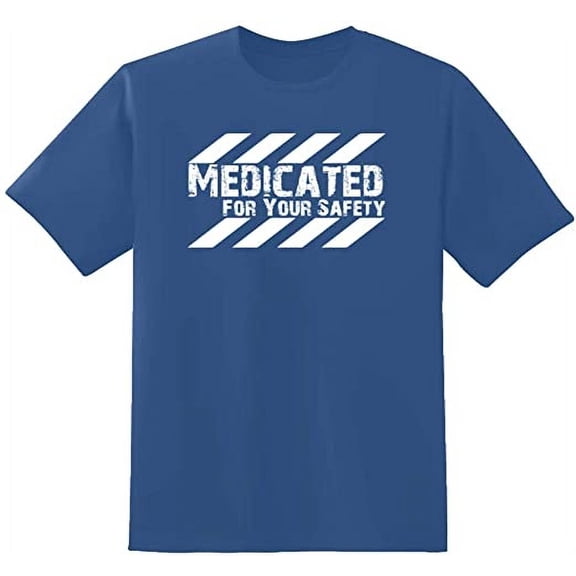 RedBarn Heavily Medicated For Your Safety Health Is Wealth Doctors Gift Sarcastic Graphic T Shirt