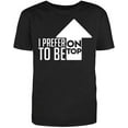 thumbnail image 1 of RedBarn "I Prefer to Be On Top Men's Cotton T Shirt Black Large, 1 of 1
