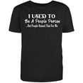 thumbnail image 1 of RedBarn "I Used to Be A People Person Men's Cotton T Shirt Black Large, 1 of 1