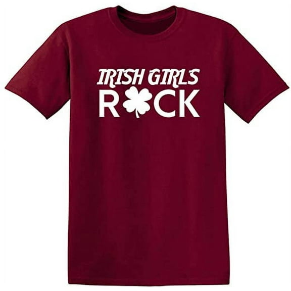 RedBarn Irish Girls Rock Novelty Sarcastic Funny Mens Graphic T Shirts