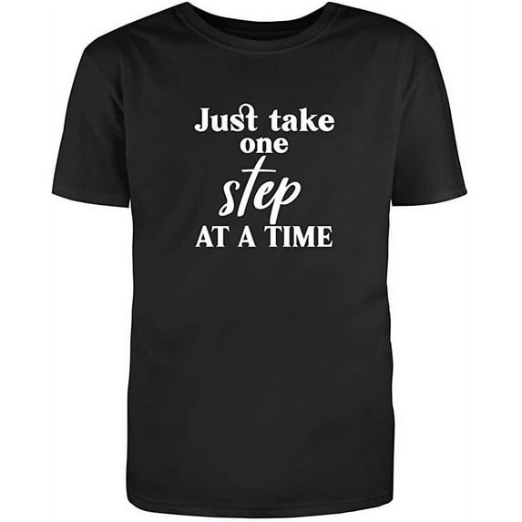 RedBarn Just Take It One Step At A Time Novelty Sarcastic Funny Mens Graphic T Shirts