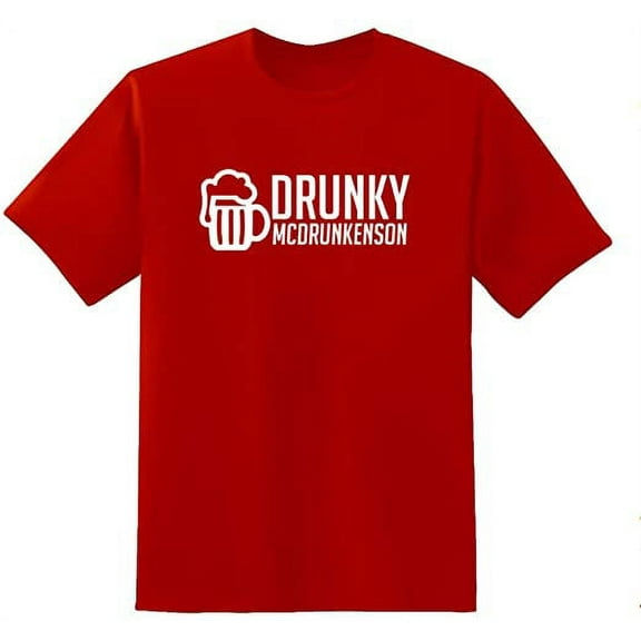 RedBarn Mcdrunkenson Novelty Sarcastic Funny Mens Graphic T Shirts