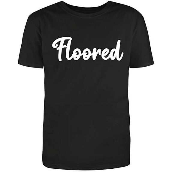 RedBarn Unisex Black Half Sleeves Cotton Floored Humor Funny T Shirt