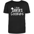 thumbnail image 1 of RedBarn Unisex Black Half Sleeves Cotton I Ate Santas Cookies Graphic Humor Sarcastic Funny T Shirt, 1 of 2