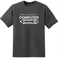 thumbnail image 1 of RedBarn Unisex Charcoal Half Sleeves Cotton The Original Computer T Shirt, 1 of 2