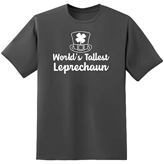 RedBarn Unisex Charcoal Half Sleeves Cotton Wolrd's Tallest Graphic T Shirt