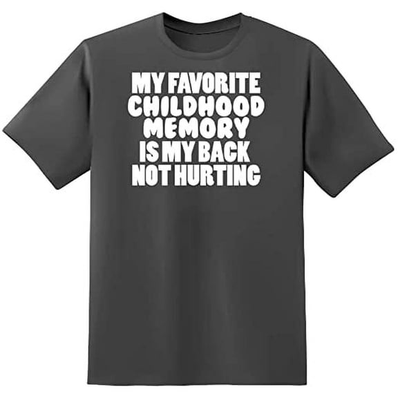 RedBarn Unisex Half Sleeves My Favorite Childhood Novelty Graphic T Shirt