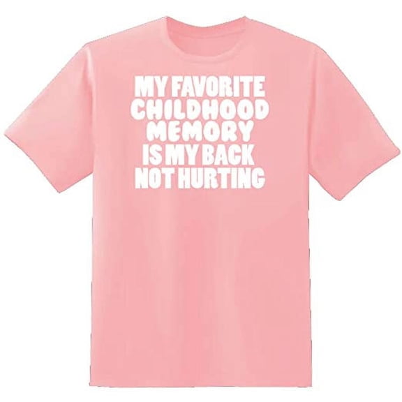 RedBarn Unisex Half Sleeves My Favorite Childhood Novelty Graphic T Shirt