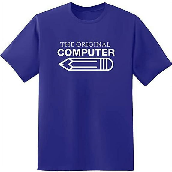RedBarn Unisex Navy Blue Half Sleeves Cotton The Original Computer T Shirt