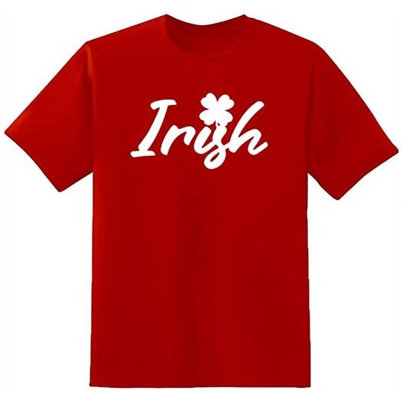RedBarn Unisex Red Half Sleeves Cotton "Irish" Graphic T Shirt