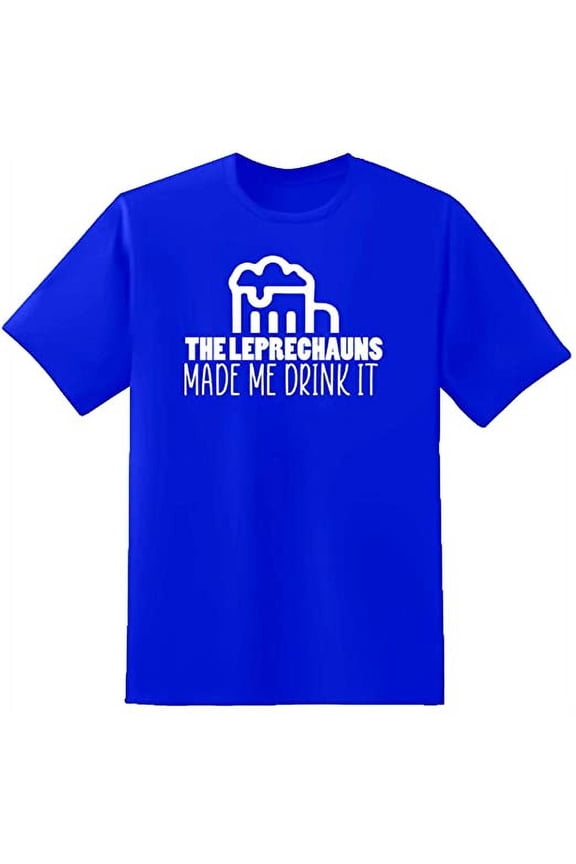 Unisex Royal Blue Half Sleeves Cotton Made me Graphic T Shirt