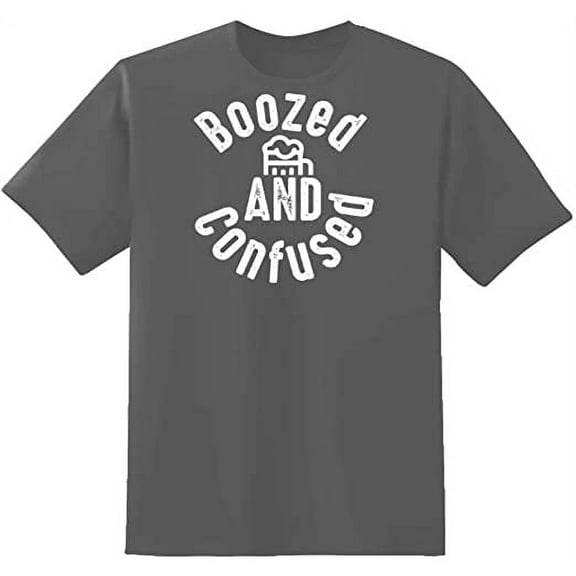 RedBarn Unisex Sport Grey Half Sleeves Cotton Confused Graphic T Shirt