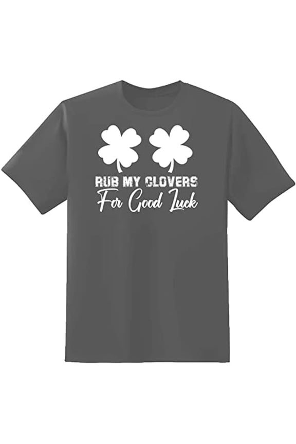 Unisex Sport Grey Sleeves Cotton Good Luck Graphic T Shirt