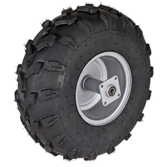 RedCap Silver Front Tire & Wheel Rim Assembly Pre-mounted for Coleman CT200U