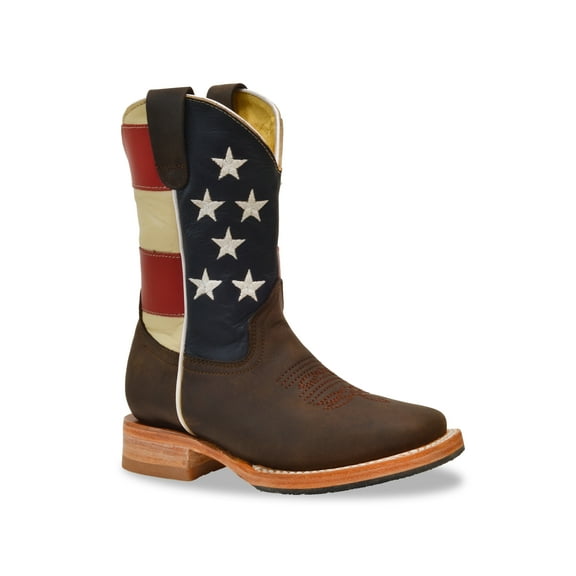 RedHawk Boot Co. Kids Wide Square Toe Cowboy Boots