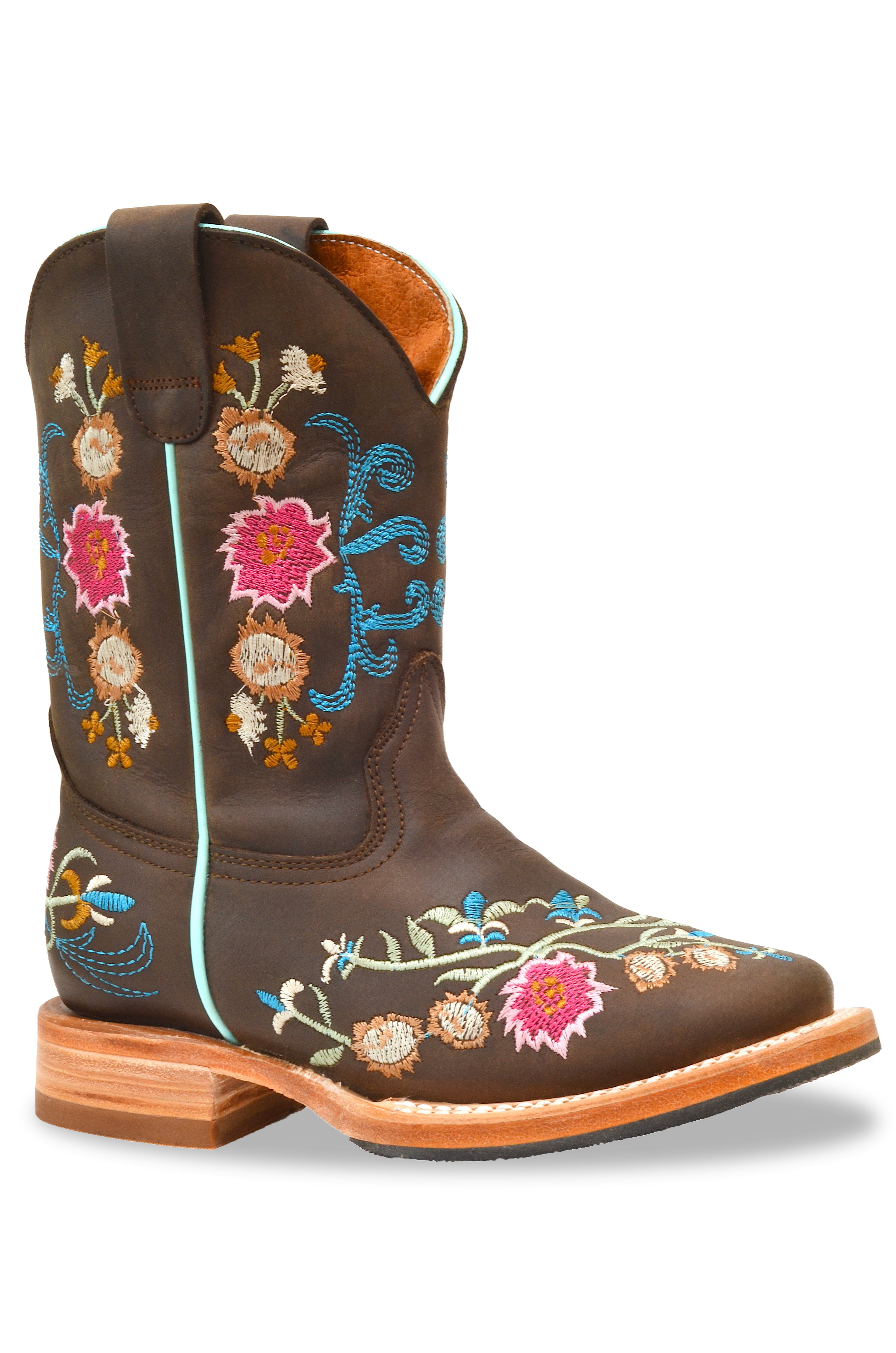 RedHawk Boot Co. Kids Wide Square Toe Cowgirl Boots - Walmart.com