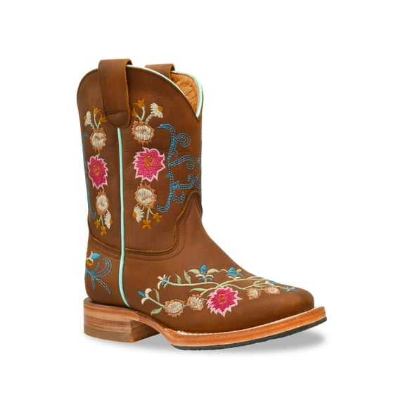 RedHawk Boot Co. Kids Wide Square Toe Cowgirl Boots