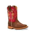 thumbnail image 1 of RedHawk Boot Co. Kids Wide Square Toe Cowgirl Boots, 1 of 7
