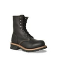 thumbnail image 1 of RedHawk Boot Co. Logger Men's Safety Steel Toe 8" Leather Work Boots with Logger Lugged Sole, 1 of 3