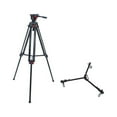 thumbnail image 1 of RedLine 7518-3 Professional Video Tripod with F18-3 Fluid Head + Redline D3 Universal Folding Dolly, 1 of 8