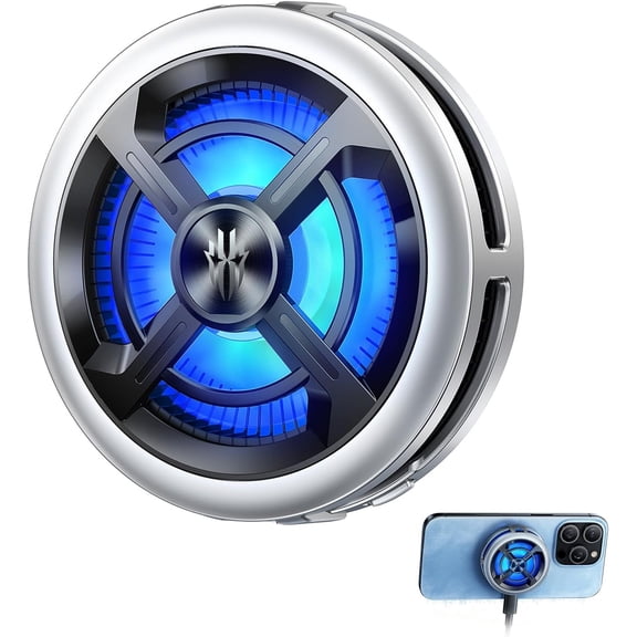 RedMagic 6 Air Magnetic Cell Phone Cooler for Gaming, Lightweight 15W Game Radiator Fan with Clip, Semiconductor Heatsink Cooling Mobile Tablet, iPad, Live Streaming