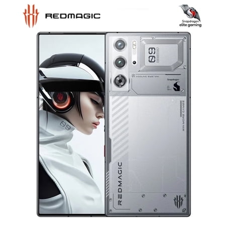 RedMagic 9 Pro 5G Smartphone 120Hz Gaming Phone Snapdragon 8 Gen 3 6.8"AMOLED Screen 16+512GB 80W Charger US Unlocked Cell Phone Silver
