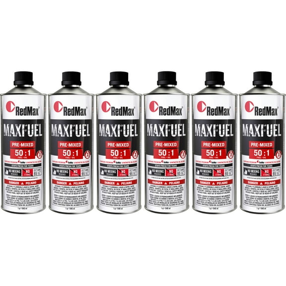 RedMax 2-Cycle 50:1 Pre-Mix Engine Oil Fuel 94 Octane, 6 qt ("Pack"2)