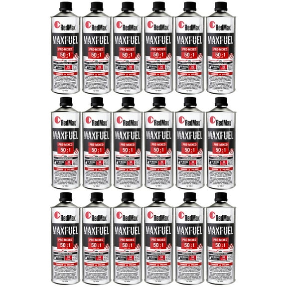 RedMax 581158801 Pre-Mixed 50:1 Fuel Oil 18 Quart Pack 2-Cycle Engine 94 Octane