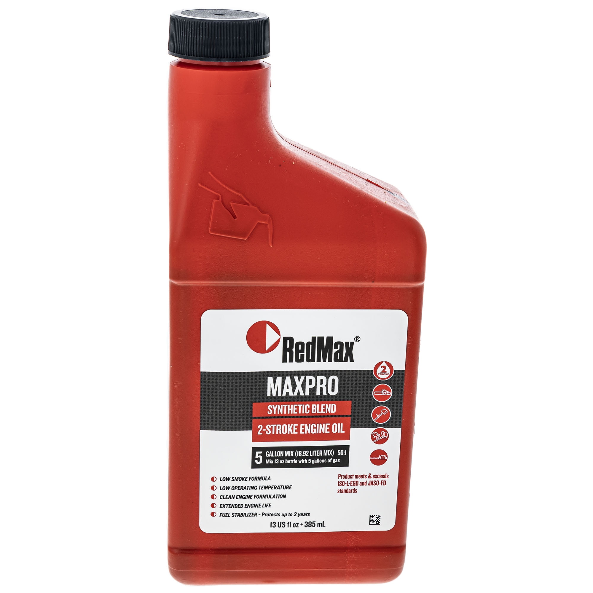 RedMax OIL2CY13 13oz Bottle of Red Max Synthetic 2 Stroke Oil w