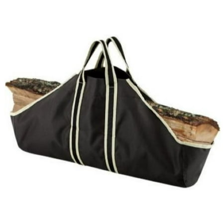 RedStone T267 Canvas Log Tote Bag Heavy Duty 29" x 11.5", Black