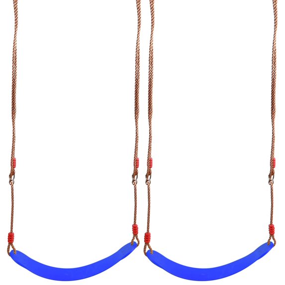 RedSwing 2 Pack Swing Seat for Kids and Adults, Heavy Duty Playground Swing Replacement with Adjustable Ropes for Outdoor, Swing Set Accessories, Blue New