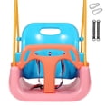thumbnail image 1 of RedSwing 3 in 1 Swing Seat Toddler Swing Anti Flip Snug Secure Detachable Infants to Teens for Outside Playground Pink Orange Blue, 1 of 9