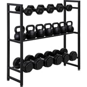 RedSwing Adjustable 3-Tier Dumbbell Rack, 330LB Capacity Weight Rack for Dumbbells, Weight Rack for Home Gym Dumbbells