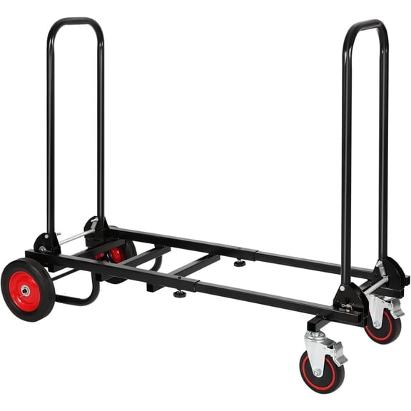 RedSwing Folding Hand Truck – 8-in-1 Convertible Heavy-Duty Dolly Cart with R-Trac Wheels, 330 lbs Capacity