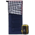 thumbnail image 1 of RedSwing Cotton Flannel Adult Sleeping Bag for Camping and Backpacking, Cold-Weather Envelope Sleeping Bag with 4lbs Filling Options, 1 of 8
